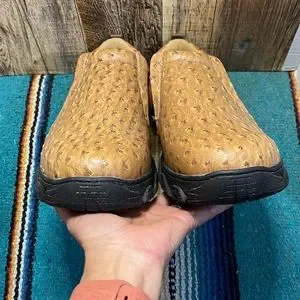 Roper | Shoes | Roper Mens Size 2 Tan Ostrich Slip On 